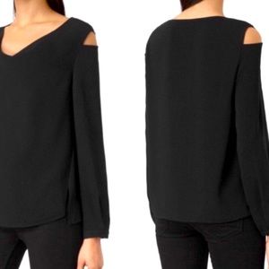 All saints NWOT Lia cold shoulder black blouse size 6
